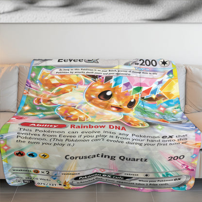 PKM Eevee EX Custom Fleece Blanket