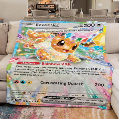 PKM Eevee EX Custom Fleece Blanket