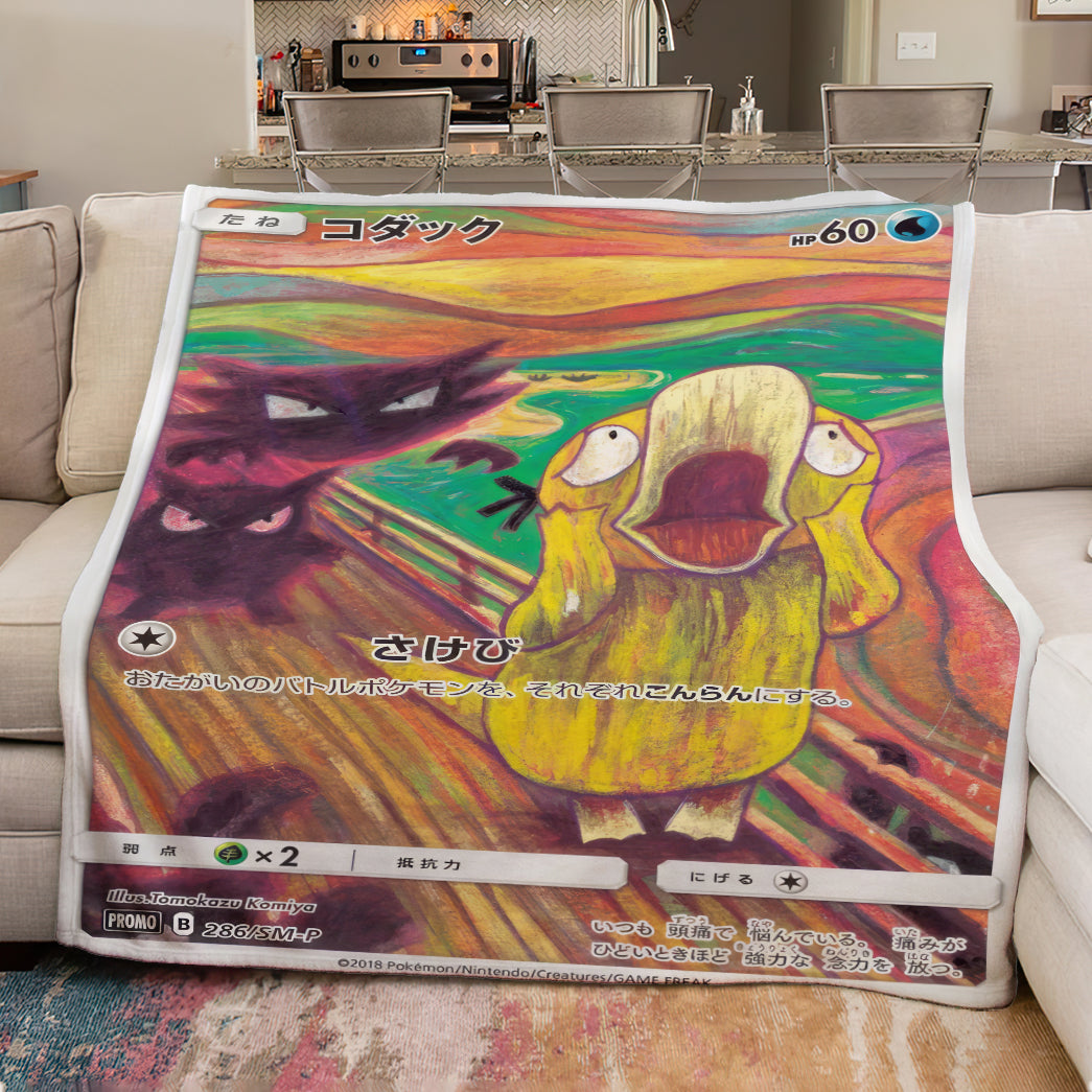 PKM Spyduck The Scream Custom Fleece Blanket