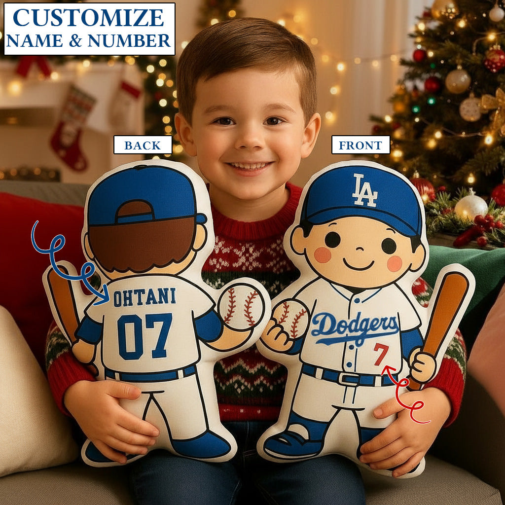 Personalized LA Dodgers Player Custom Number And Name Pillow Perfect Gift for All Fans