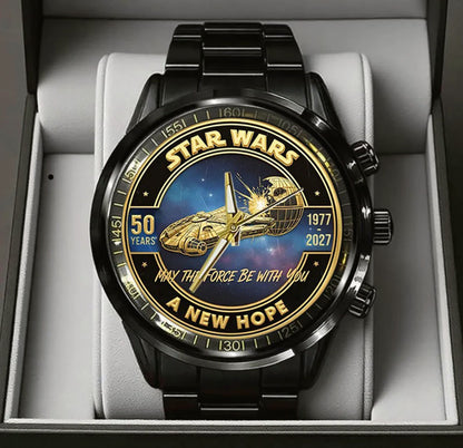 Star Wars 50th Anniversary Stainless Steel Watch