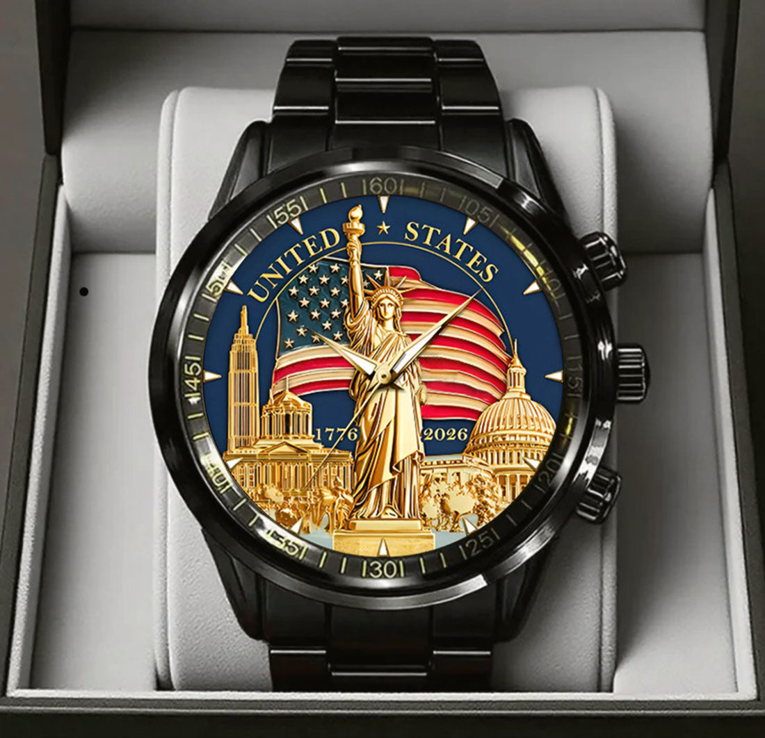 US 250th Anniversary Stainless Steel Watch