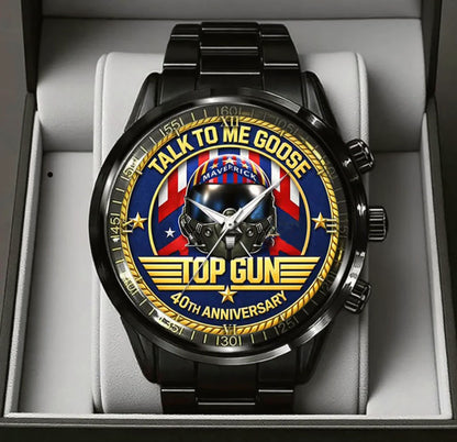Top Gun 40th Anniversary Stainless Steel Watch