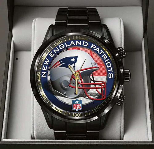 New England Patriots Champions Stainless Steel Watch