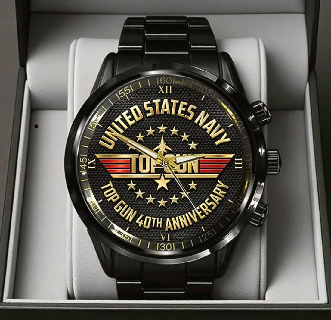 Top Gun 40th Anniversary Stainless Steel Watch