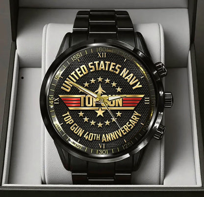 Top Gun 40th Anniversary Stainless Steel Watch