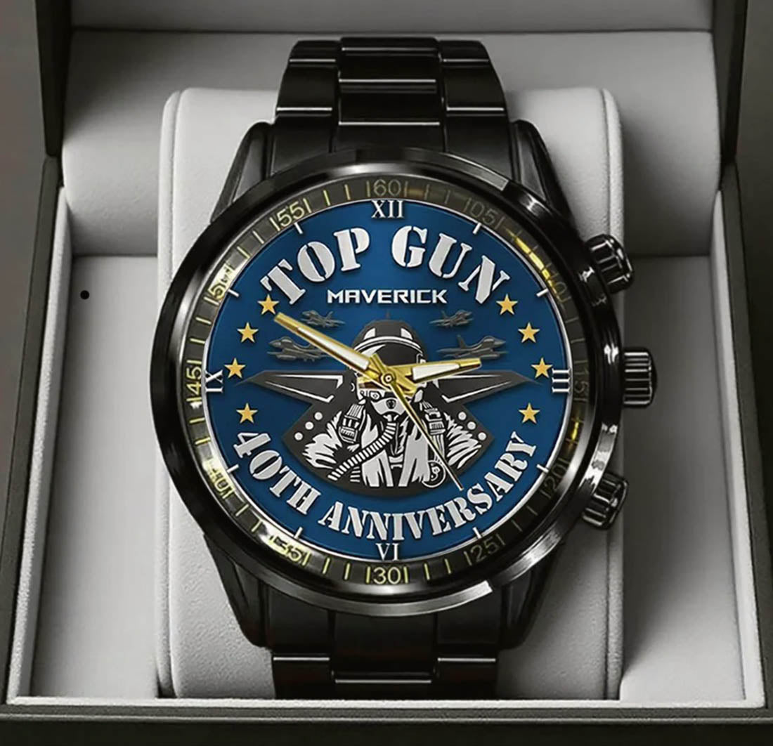 Top Gun 40th Anniversary Stainless Steel Watch