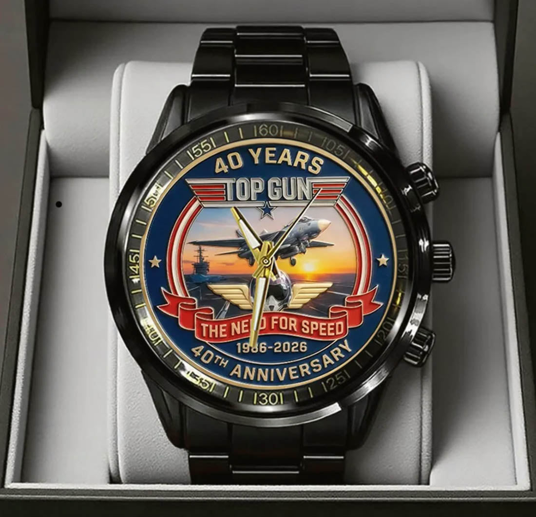 Top Gun Stainless Steel Watch