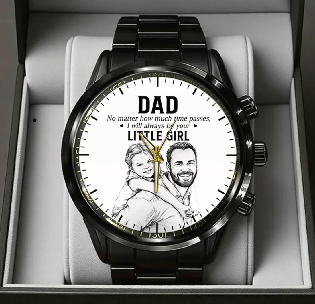 Father's Day Dad and Little Girl Husband Daddy Grandpa Limited Edition Watch