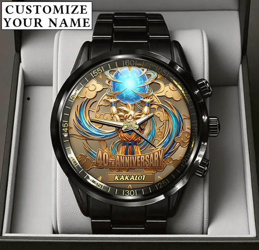 Personalized Spirit Bomb 40th Anniversary Watch – Custom Name For Milestone Celebration