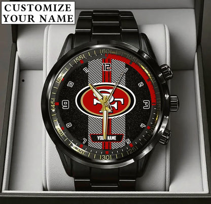 San Francisco Customized Black Stainless Steel Watch