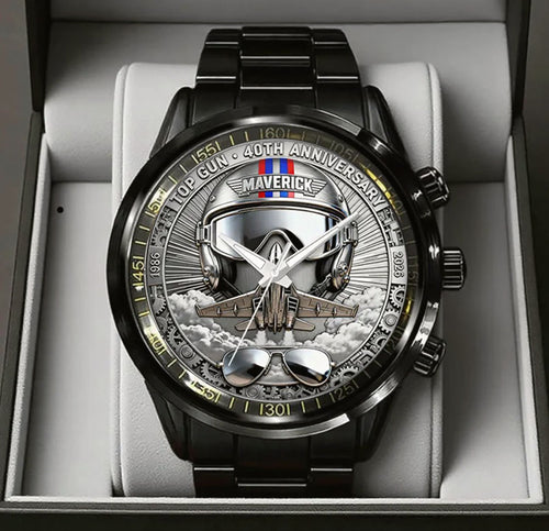 Top Gun 40th Anniversary Stainless Steel Watch