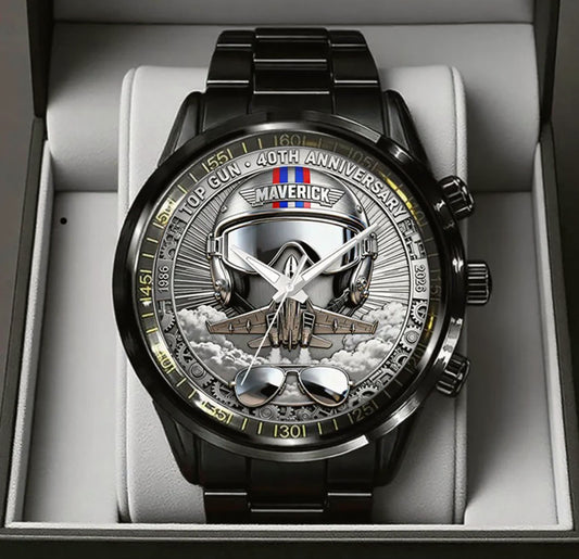 Top Gun 40th Anniversary Stainless Steel Watch