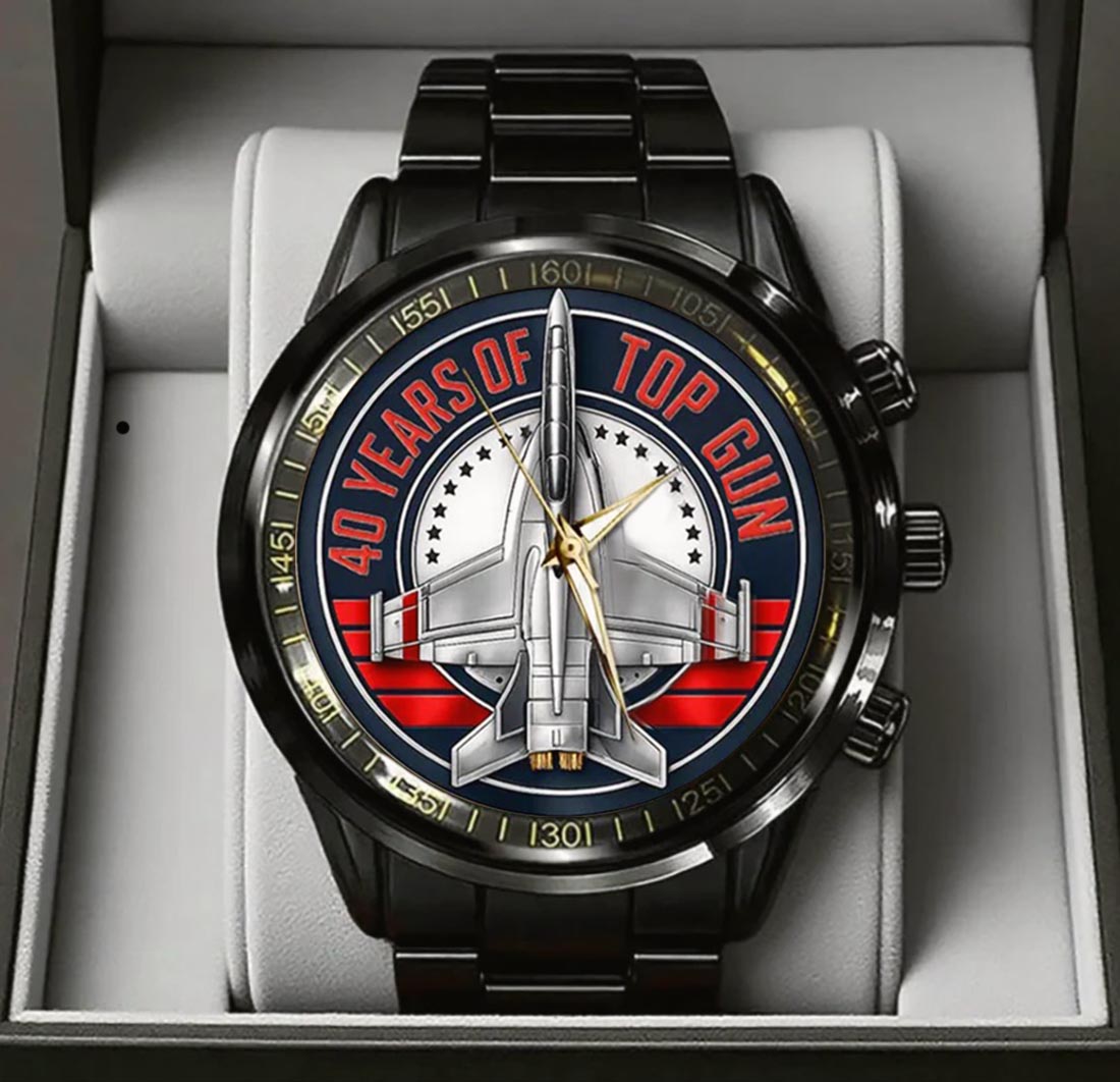 Top Gun 40th Anniversary Stainless Steel Watch
