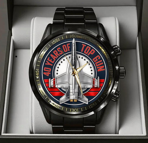 Top Gun 40th Anniversary Stainless Steel Watch