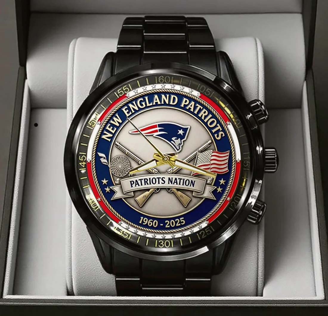 New England Patriots Champions Stainless Steel Watch