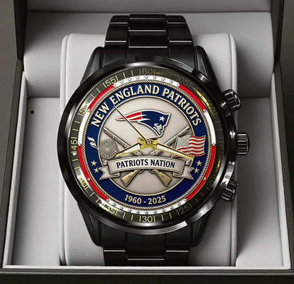New England Patriots Champions Stainless Steel Watch