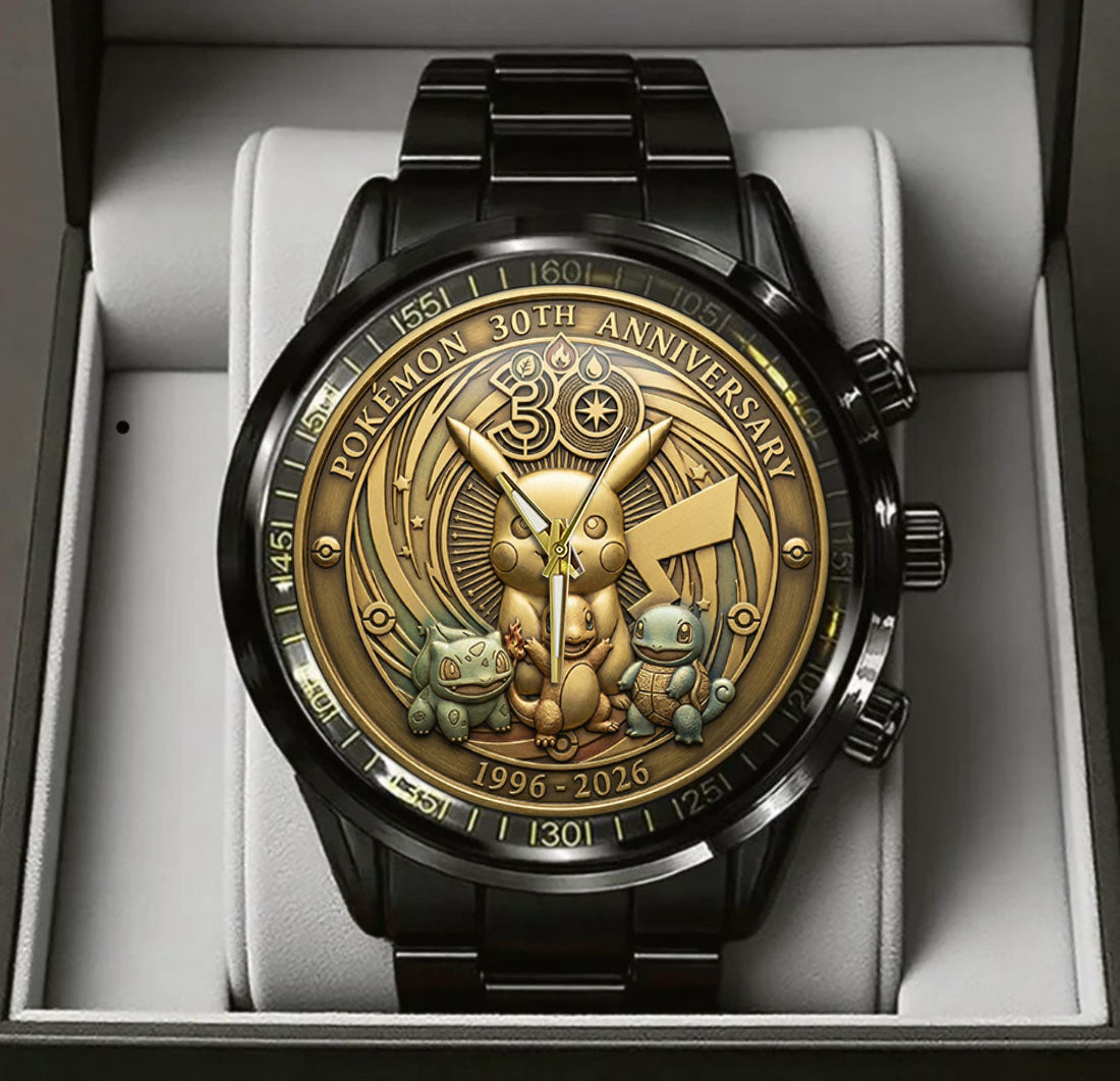 Pokemon 30th Anniversary Steel Stainless Watch