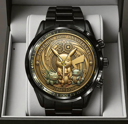 Pokemon 30th Anniversary Steel Stainless Watch