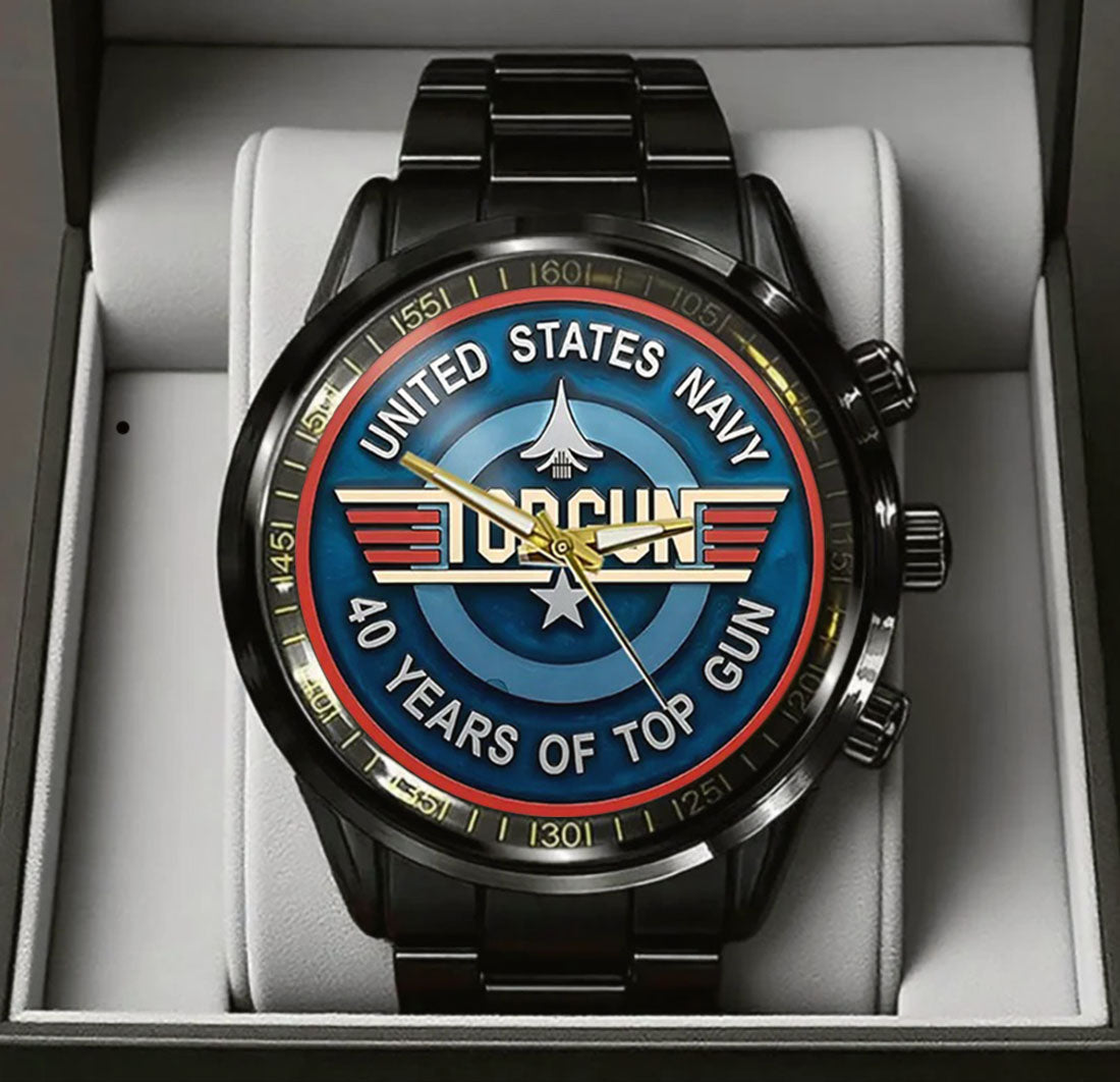 Top Gun Stainless Steel Watch