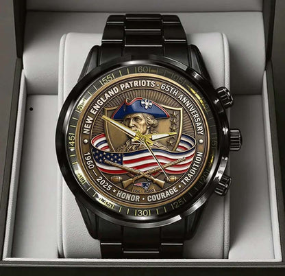 New England Patriots Champions Stainless Steel Watch