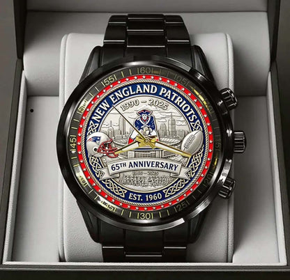 New England Patriots Champions Stainless Steel Watch