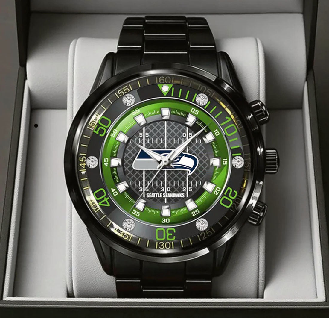 Seattle Seahawks Stainless Steel Watch