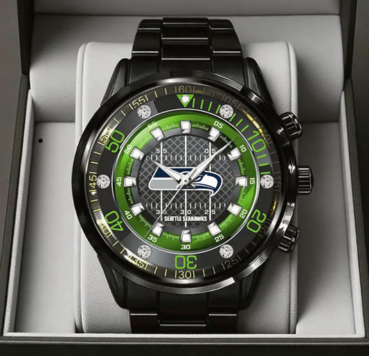 Seattle Seahawks Stainless Steel Watch