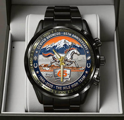 Denver Broncos The 65th Anniversary Custom Watch