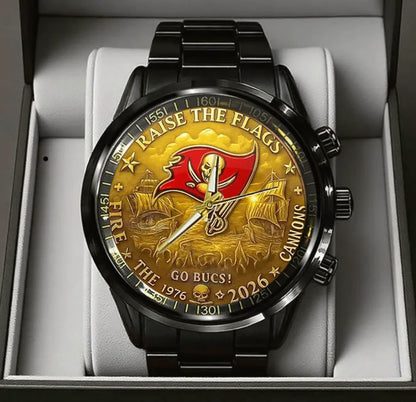 Tampa Bay Buccaneers 50th Anniversary Stainless Steel Watch