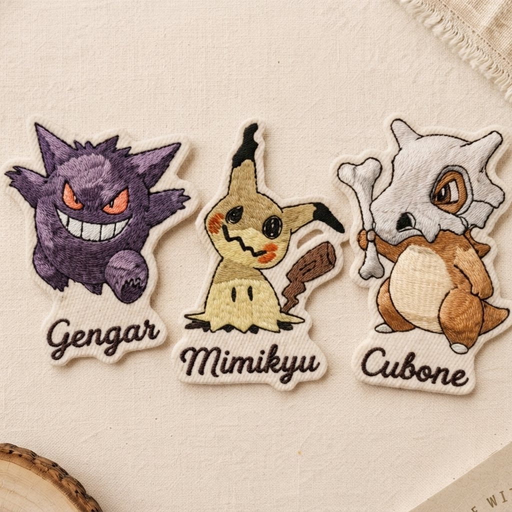 Embroidered Custom PKM Embroidery Iron Patch