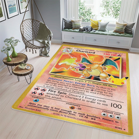 PKM Charizard Custom Sponge Floor Mat