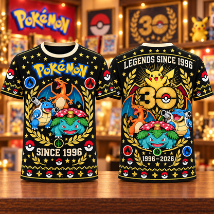 PKM 30th Anniversary Custom AOP T-Shirt