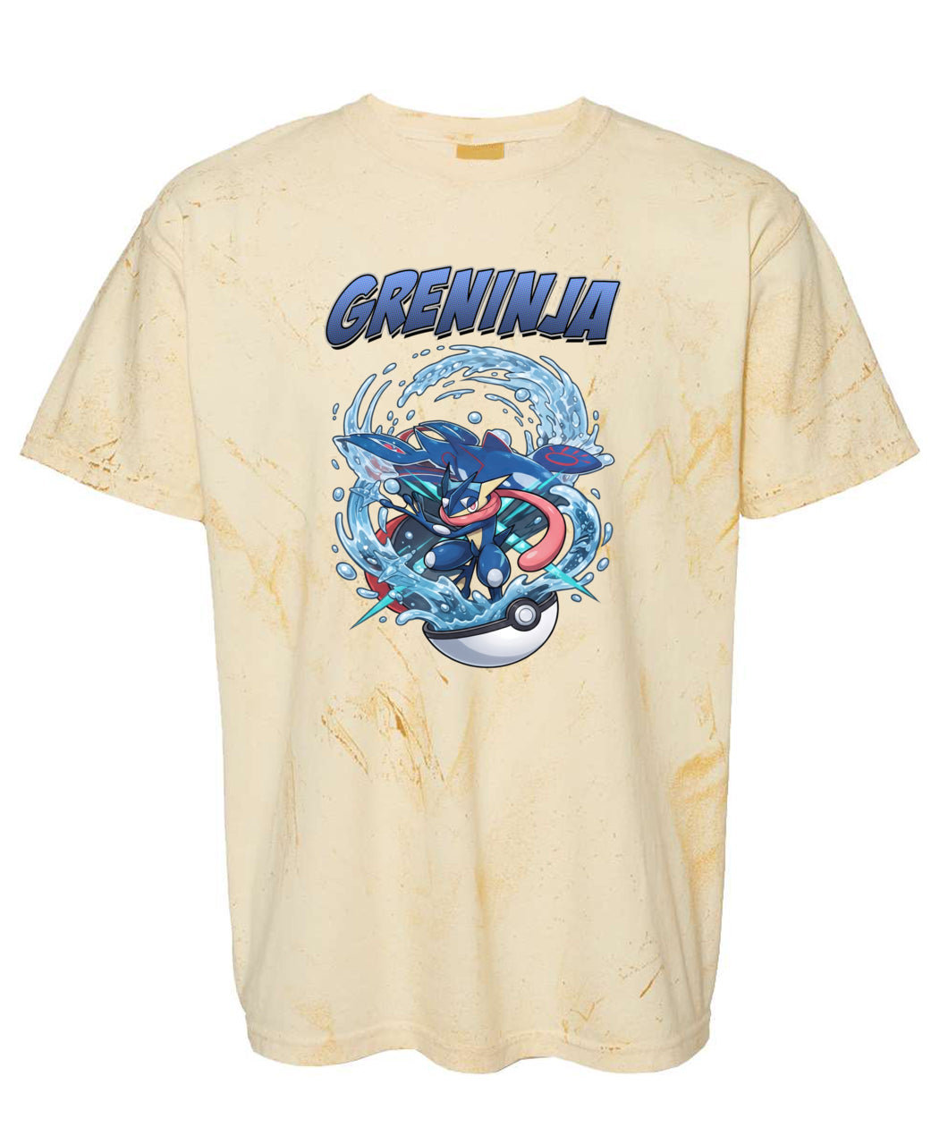 PKM Greninja Printed Graphic Sweatshirt T-Shirt