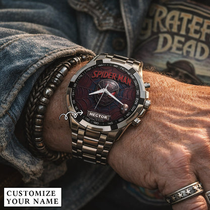 Spider Man Custom Name Limited Edition Watch