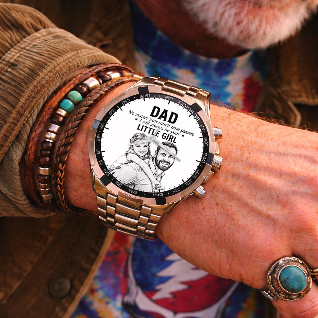Father's Day Dad and Little Girl Husband Daddy Grandpa Limited Edition Watch
