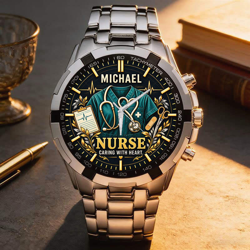 Personalized Nurse Watch – Custom Name Nurse Appreciation Gift