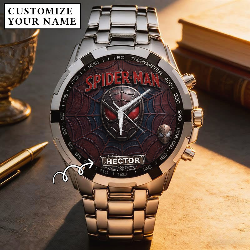 Spider Man Custom Name Limited Edition Watch