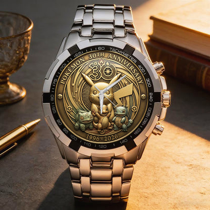 Pokemon 30th Anniversary Steel Stainless Watch