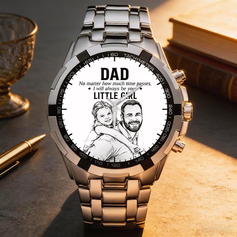 Father's Day Dad and Little Girl Husband Daddy Grandpa Limited Edition Watch
