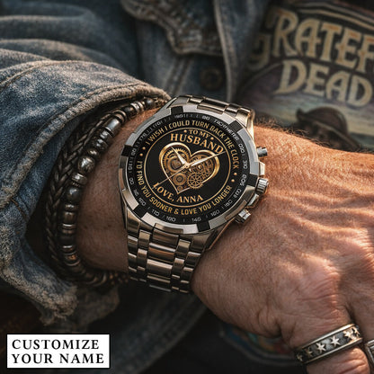Personalized Anniversity Husband Love Watch