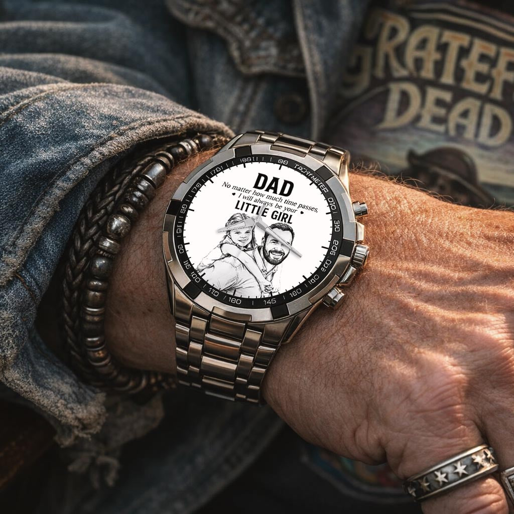 Father's Day Dad and Little Girl Husband Daddy Grandpa Limited Edition Watch