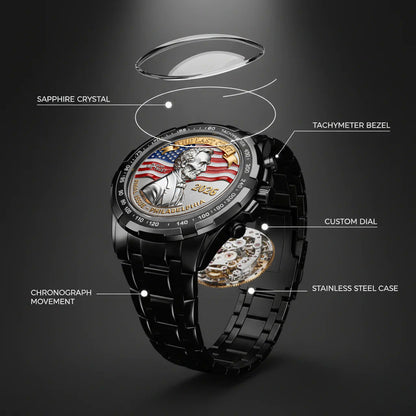 Abraham Lincoln Coin In God We Trust Custom Watch