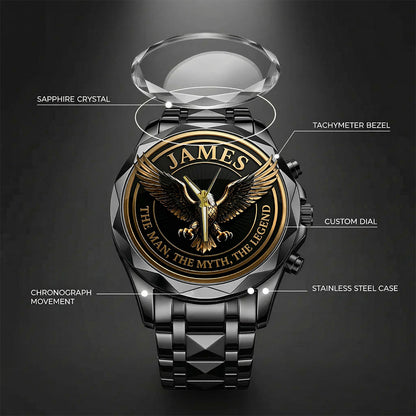 Personalized Eagle The Man The Myth The Legend Watch