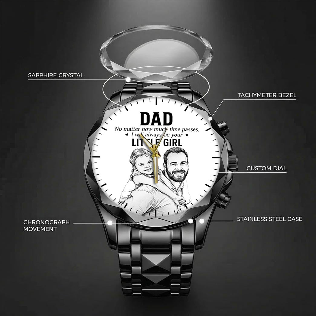 Father's Day Dad and Little Girl Husband Daddy Grandpa Limited Edition Watch