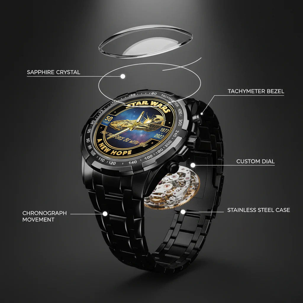 Star Wars 50th Anniversary Stainless Steel Watch