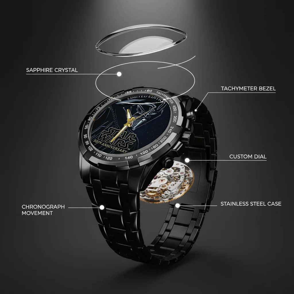 Star Wars 50th Anniversary Stainless Steel Watch
