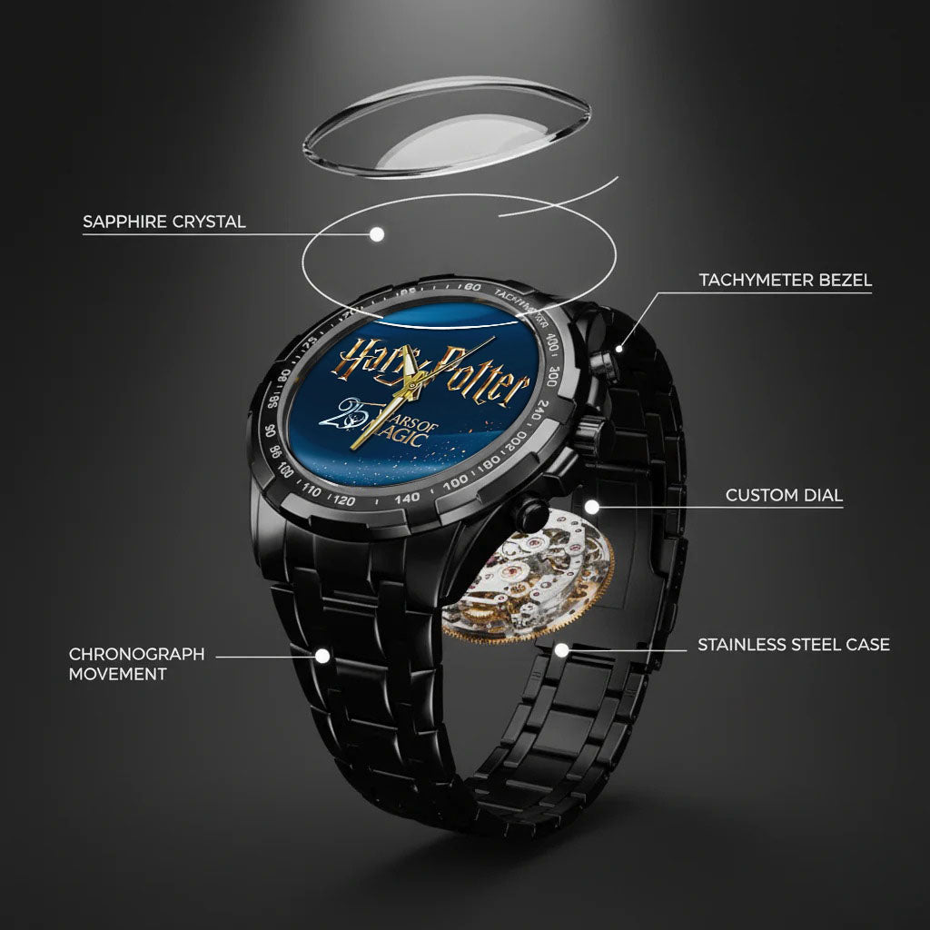 Harry Potter 25th Anniversary Stainless Steel Watch
