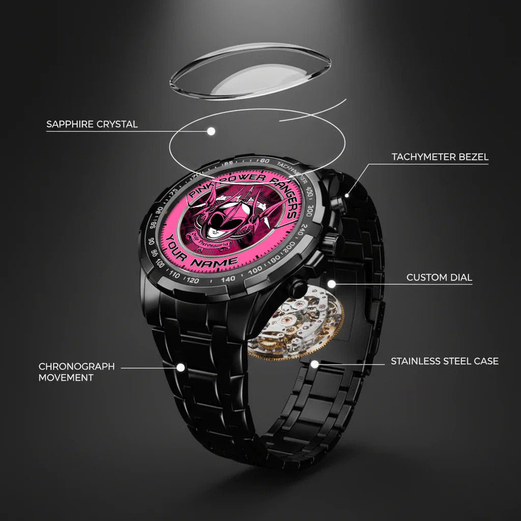 Mighty Morphin Power Rangers Pterodactyl Custom Name Watch