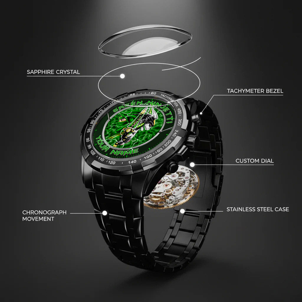 Power Rangers Green Ninjetti Personalized Watch